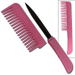 Black Comb With Hidden Knife